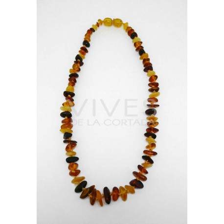 Collar de chips de ambar combinado para bebe.