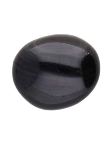 Obsidiana arco-íris ródio ródio 3x2cm