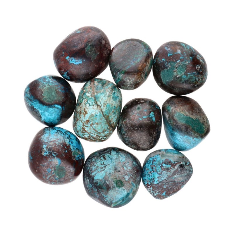 Pietre levigate di crisocolla 4 x 3 cm