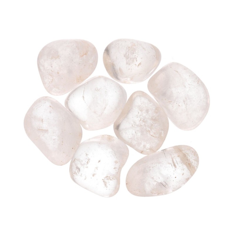 Pietre levigate di quarzo bianco 4x3 cm