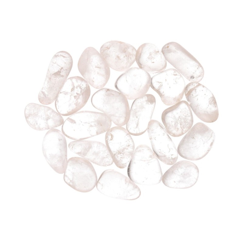 Pietre levigate di quarzo bianco 4x3 cm