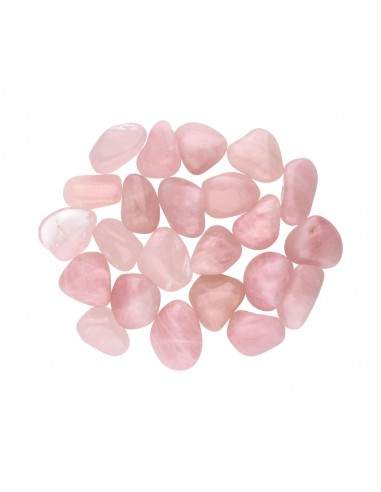 Pietre di quarzo rosa rotonde 3x2cm