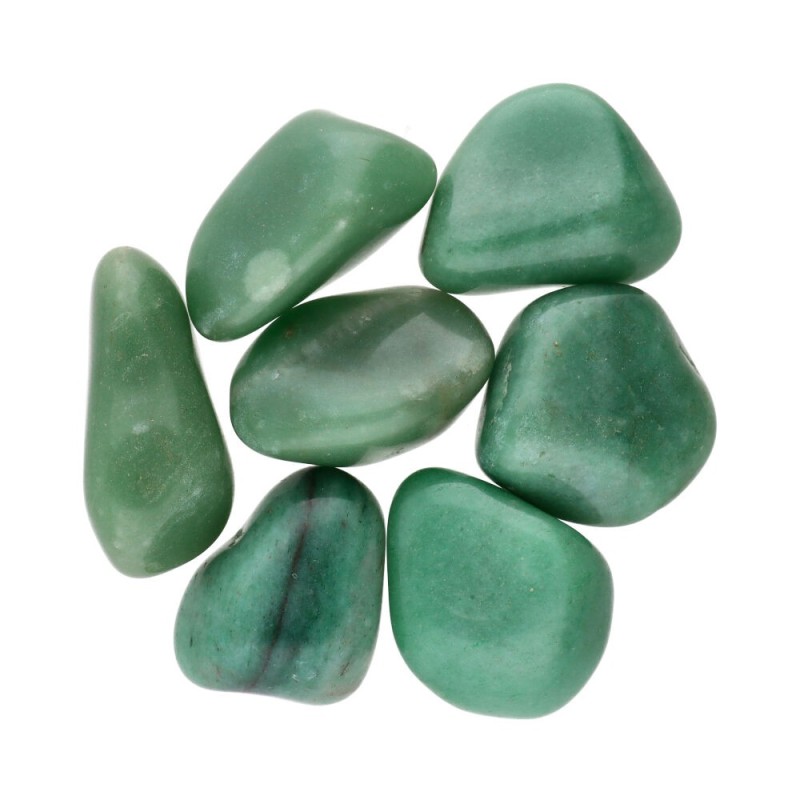 Pietre levigate di quarzo verde 3x2 cm