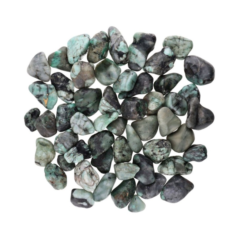 Pietre levigate di smeraldo 4x3 cm