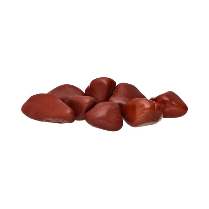 Pietre levigate di diaspro rosso 3x2 cm