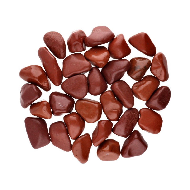 Pietre levigate di diaspro rosso 3x2 cm