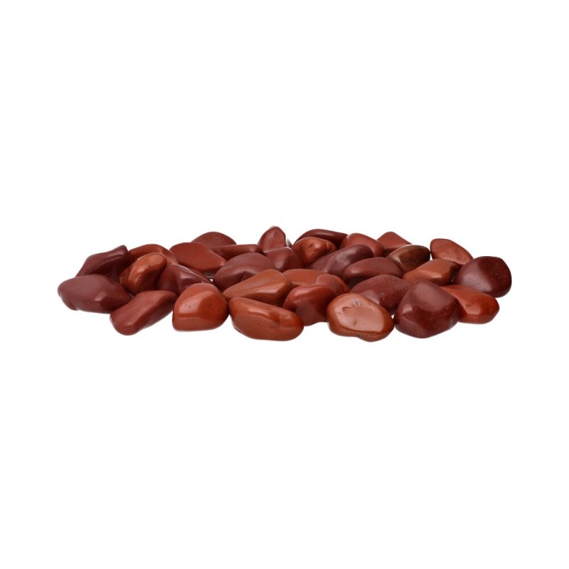 Pietre levigate di diaspro rosso 3x2 cm