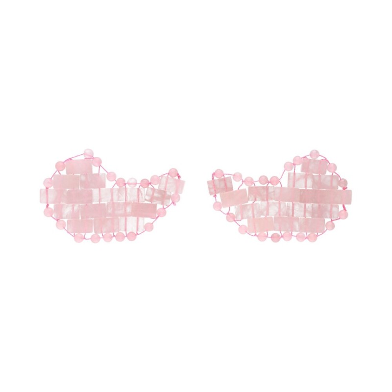 Fasce per Occhiaie in Quarzo Rosa