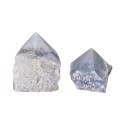Pontas semi-polidas de quartzo azul (pacote de 500g)