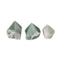 Pointes de quartz vert semi-polies