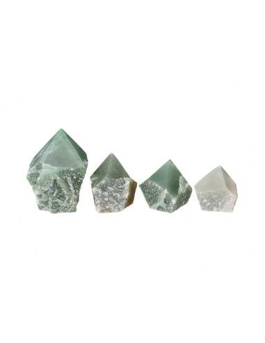 Semipolished Green Quartz Points