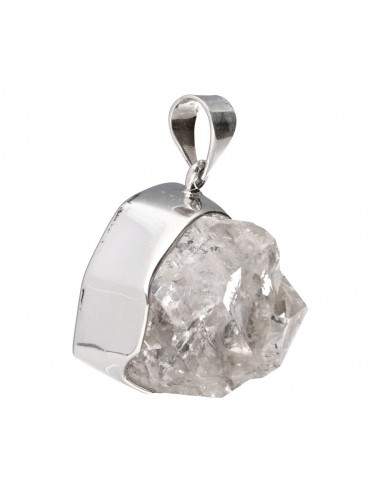 Colgante de Cuarzo Hérkimer en Plata...
