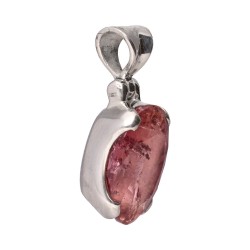 Pendente in Tormalina Rosa in Argento Sterling 925 (10F)