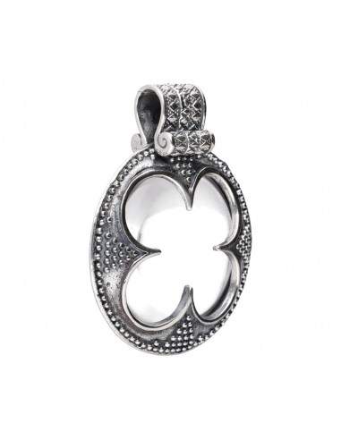 Grand pendentif plat de Gotland en...