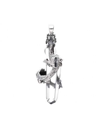Pingente de dragão em prata esterlina...