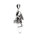 Ciondolo Drago con Punta in Argento 925