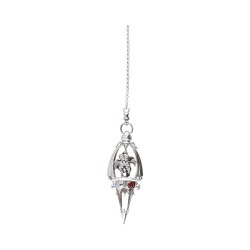 Pendolo 60cm Gotland Angeli con Opale e Granato in Argento Sterling 925