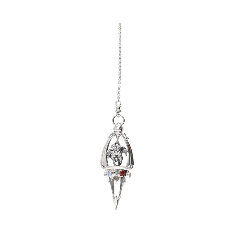 Pendolo 60cm Gotland Angeli con Opale e Granato in Argento Sterling 925