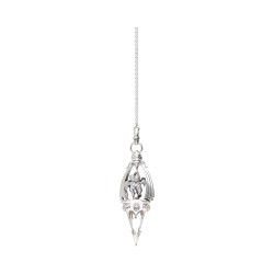 Pendolo 60cm Gotland Angeli con Opale e Topazio in Argento Sterling 925