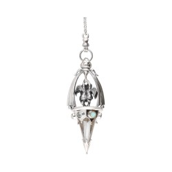 Pendolo 60cm Gotland Angeli con Opale e Topazio in Argento Sterling 925