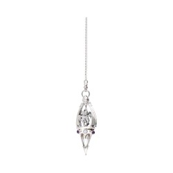 Pendolo 25cm Gotland Angeli con Opale e Ametista in Argento Sterling 925