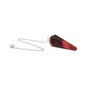 Faceted Mokaite Jasper Pendulum (60)