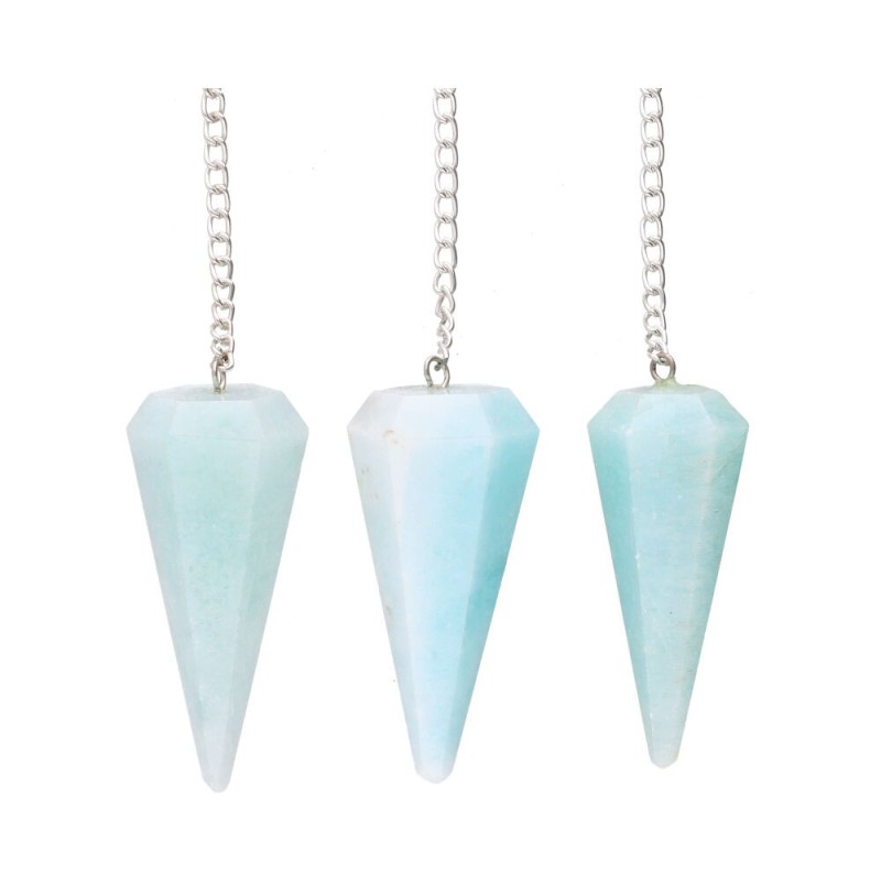 Pendolo Faccettato in Aragonite Blu (61)