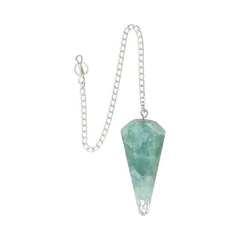 Pendolo Faccettato in Fluorite Verde (62)