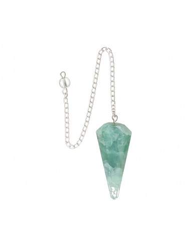 Pendolo sfaccettato di Fluorite Verde...