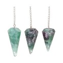 Pêndulo Facetado de Fluorite Verde (62)