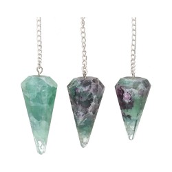 Pêndulo Facetado de Fluorite Verde (62)