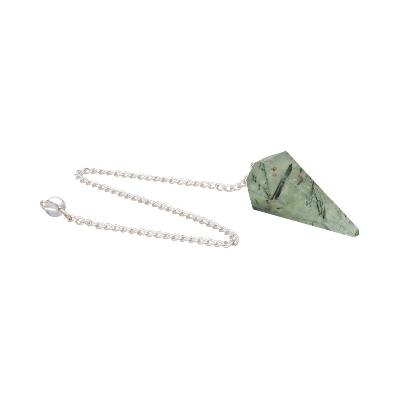 Pendolo Facettato di Prehnite (63)
