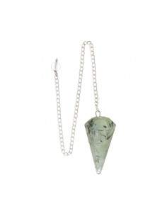 Prehnite Faceted Pendulum...
