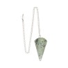 Prehnite Faceted Pendulum (FAC8)