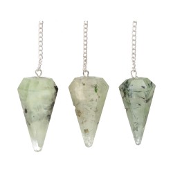 Pêndulo Facetado de Prehnite (FAC8)