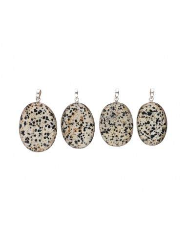 Dalmatian Jasper Oval Random Pendant...