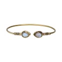 Bracciale in Bronzo Sottile con Pietra Luna -26.1-
