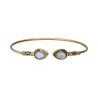 Fine Bronze Bracelet with Moonstone -26.1-