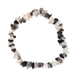 Bracciale Chip di Quarzo Tormalinato