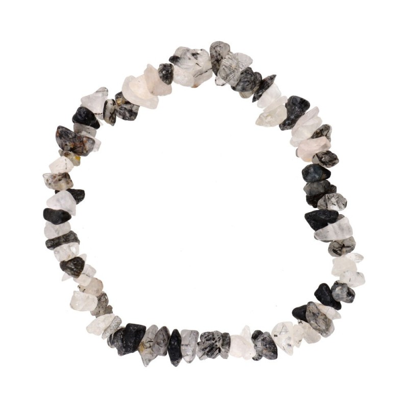 Bracciale Chip di Quarzo Tormalinato