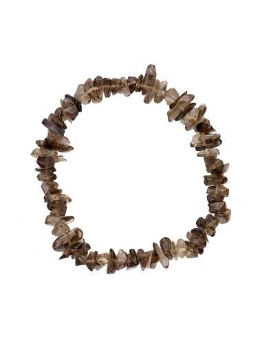 Bracciale con chip di quarzo fumé