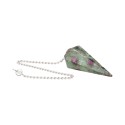 Faceted Ruby Pendulum with Zoisite (68)