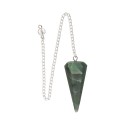 Green Jade Faceted Pendulum (70)