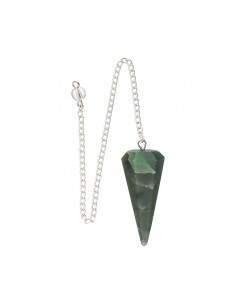 Green Jade Faceted Pendulum...