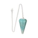Pendule à facettes en amazonite (73)