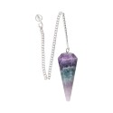 Pêndulo Arco-íris Facetado de Fluorite (74)