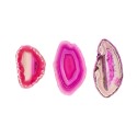 Small Fuchsia Tinted Agate Plate