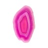 Petite plaque d'agate fuchsia teintée Petite