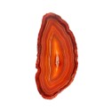 Petite plaque d'agate teintée en brun
