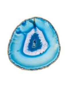 Plaque d'agate bleue...